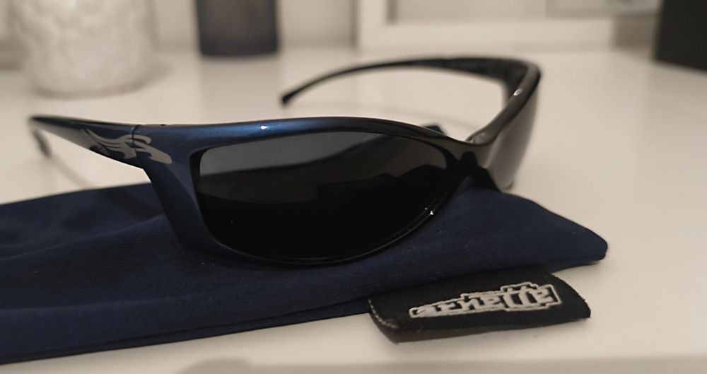 Óculos Arnette azuis metalizados - Modelo vintage, Como novos!