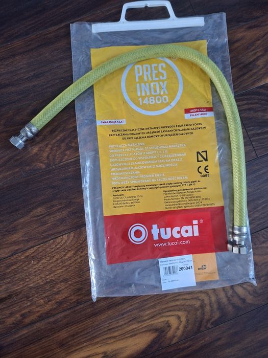 Wąż do gazu gazowy Tucai 75cm do kuchenki pieca