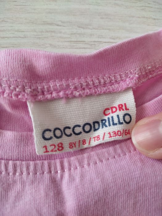 Zestaw 2 szt. Tshirtow dla dziewczynki, Cocodrillo, roz 128,