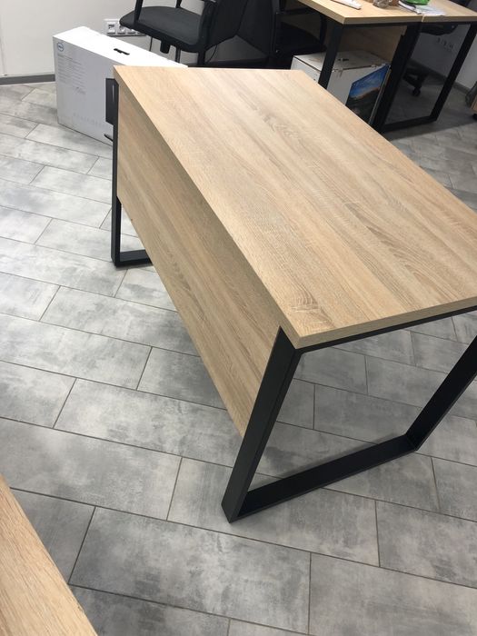 Стіл у стилі Loft, дуб сонома, металевий каркас