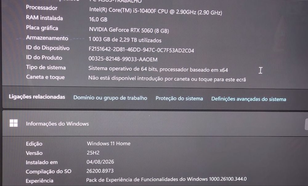 Pc gaming rtx 5060 com garantia