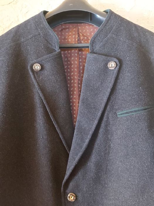 Elegancka niemiecka bavarska filcowa marynarka myśliwska łowiecka L.