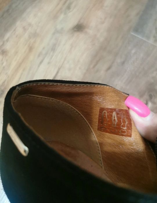 Botki damskie welur Baldaccini