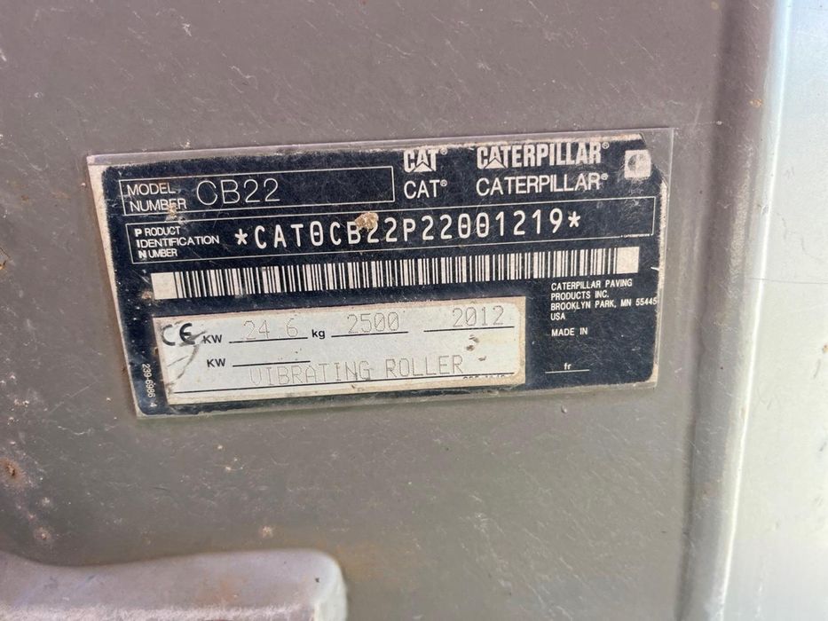 CILINDRO CompactadorDuplo CatCB22 Excelente Estado Apenas 1200 Horas