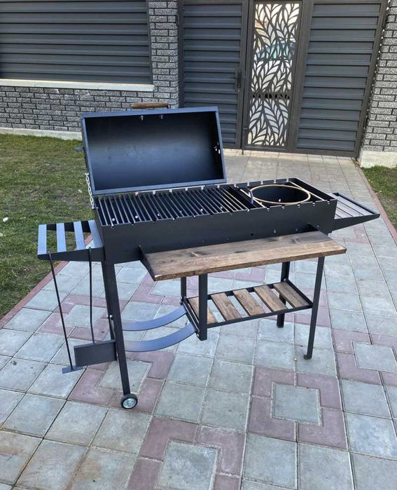 ПЕРЕСУВНИЙ!Мангал -гриль- барбекю на 13 шампурів ПОСИЛЕНИЙ