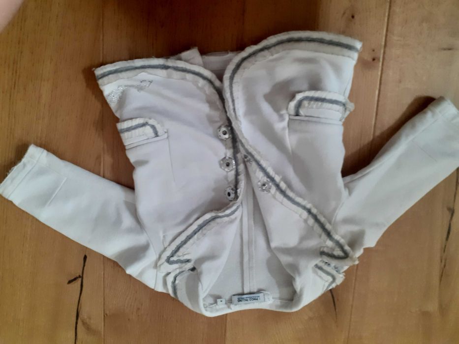 Zakiet dla dziewczynki biały rozmiar 104