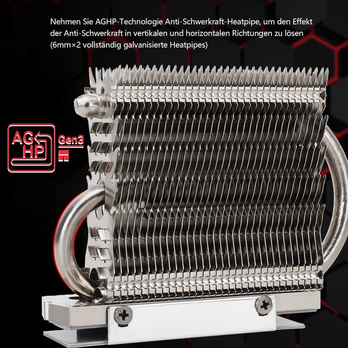 Radiator chłodzenie SSD M.2 aluminiowy dual heatpipe 75 000 mm² 832