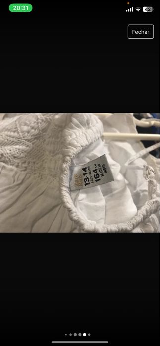 Vestido branco .