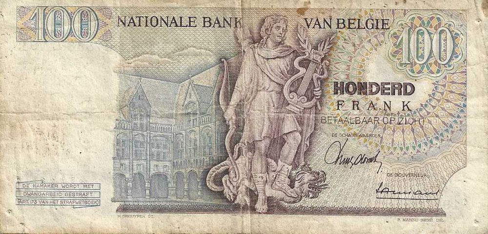 Notas antigas - Bélgica