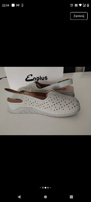 Ażurowe sandały na kliniku -Enplus