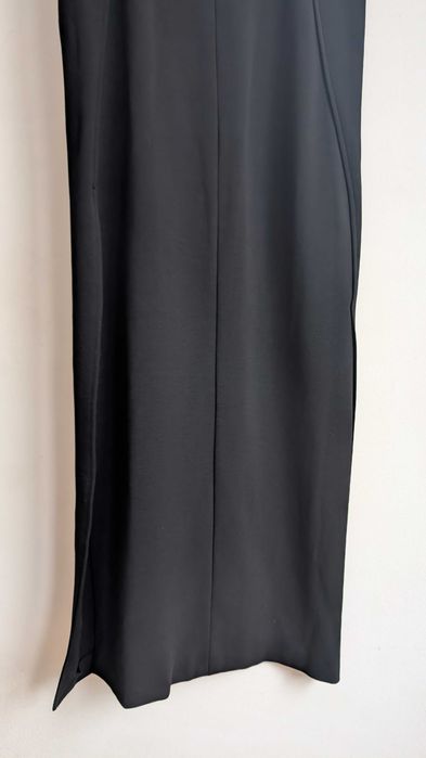 Strenesse (Gabriele Strehle) XS czarna spódnica maxi, minimalistyczna