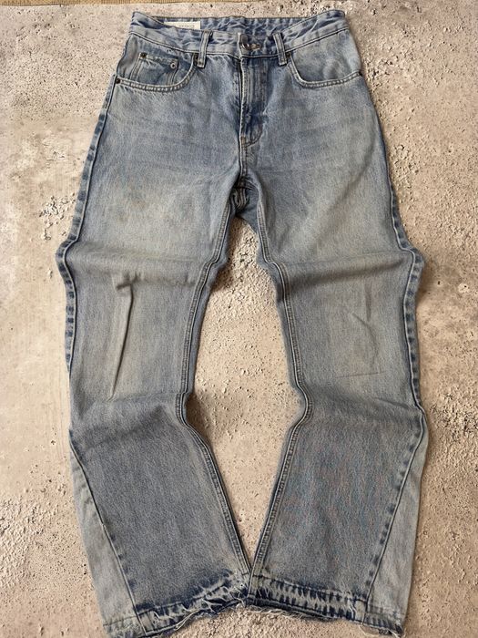 Zara flared zip jeans
