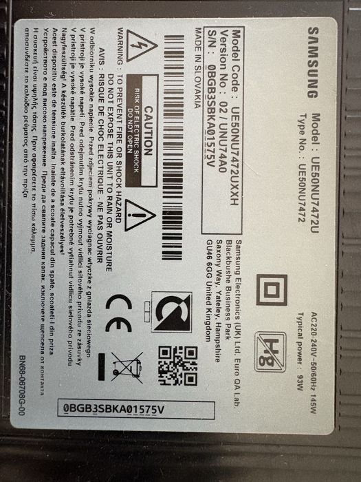 Tv Samsung UE50NU7472 50”
