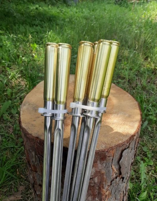 шампура на подарунок. Набір шампурів . Шампур гільза