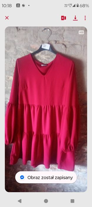 Sprzedam śliczną bordową sukienkę firmy Shein rozmiar 36 -kos