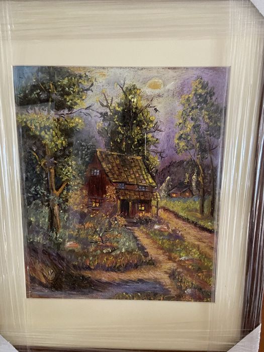 Quadro completamente novo pintado à mao