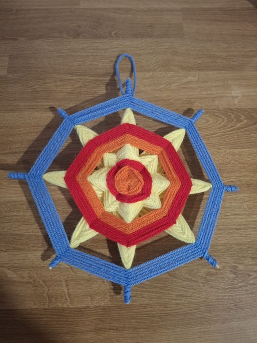Mandalas em lã para pendurar