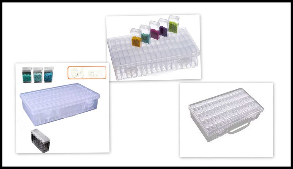 Pudełka / organizer - typu "Tic-Tac" - opak 64 szt - nowe - 3x25%
