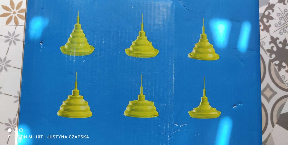 Różowa silikonowa lampa wisząca- nowa