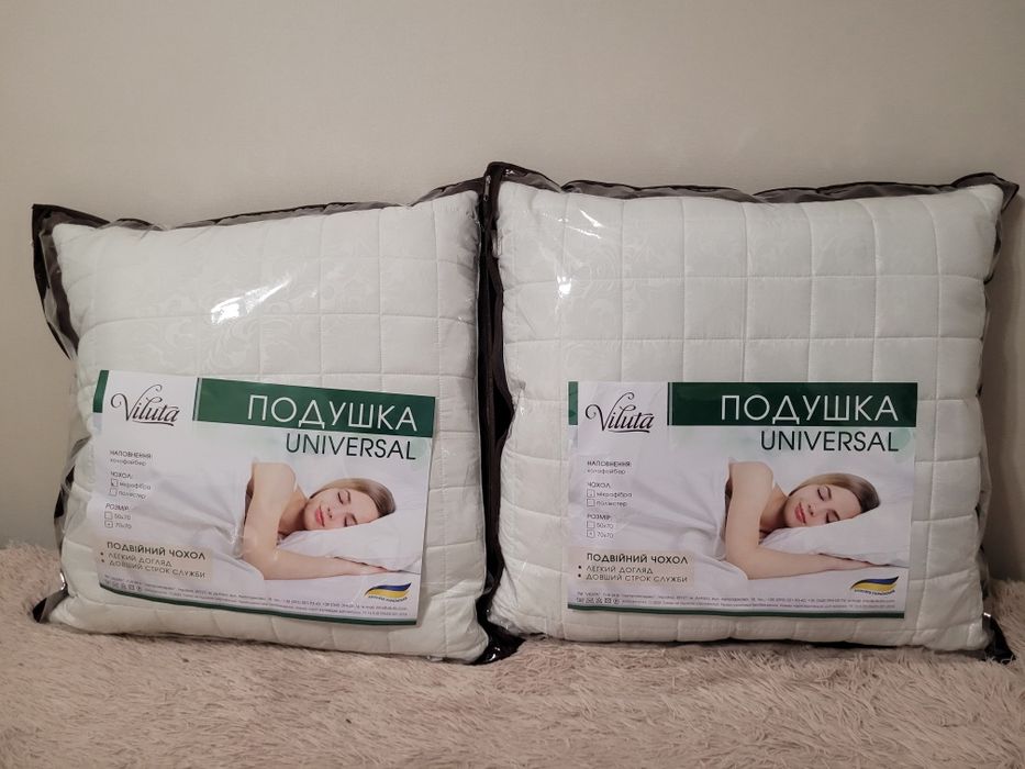 Подушка Viluta Холофайбер.Съёмный чехол.50*70.70*70