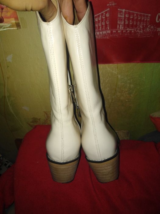 Сапожки козаки ботильены кожаные обувь женская фирменна lsabel  Marant