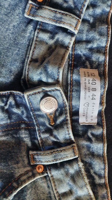 Szorty Primark 40/L wysoki stan poszarpane jeans denim na lato