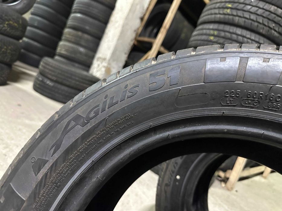Шини легкогрузові 225/60R16C Michelin AGILIS 51 (9.5ММ) 2шт