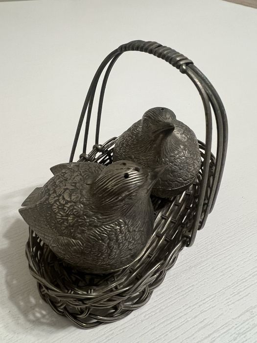 Saleiro banhado a prata