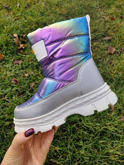 Зимові дутики дутіки чоботи сапоги дівчинка 28 29 30р 18,2-18,7-19,5см