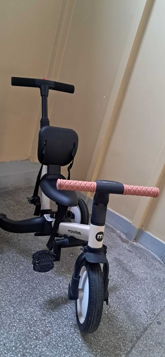 Moovkee Mike 6w1 rowerek jak nowy biegowy trojkołowy z kijem