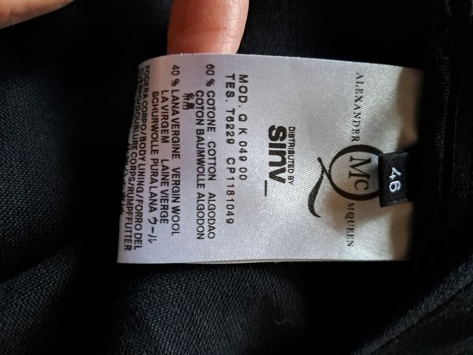 Alexander McQueen płaszcz roz L