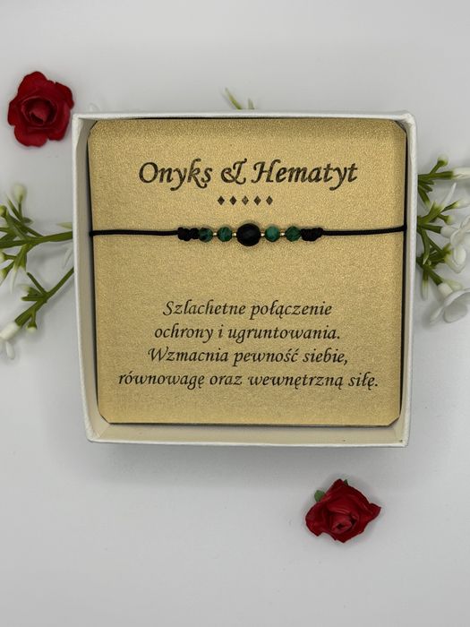 Bransoletka Onyks & Malachit