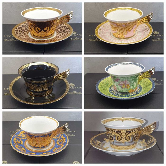 Rosenthal Versace Floralia Blue - Celebrating 25 Years - edycja 2000