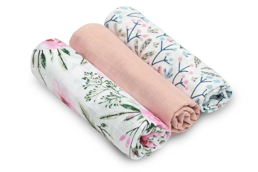 Pielucha muślinowa z nadrukiem 3szt Sensillo oprawa: folia