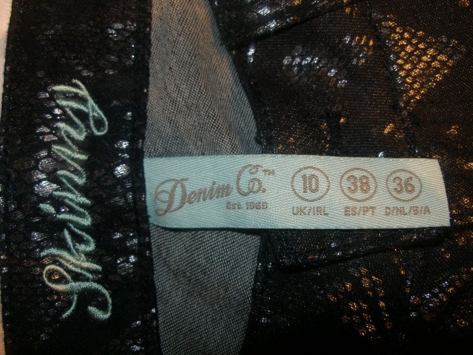 Эксклюзивные джинсы скинни Принт Питон Великобритания Denim Co Новые!