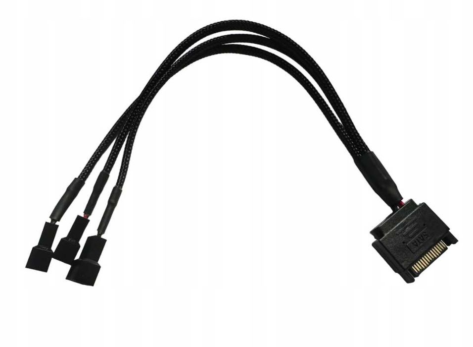 Rozdzielacz Adapter Do Wentylatorów SATA->3x 4PIN PWM FAN SPLITTER