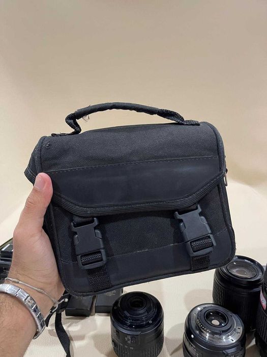 Nikon D3200 + 4 lentes + Case + 2 Baterias