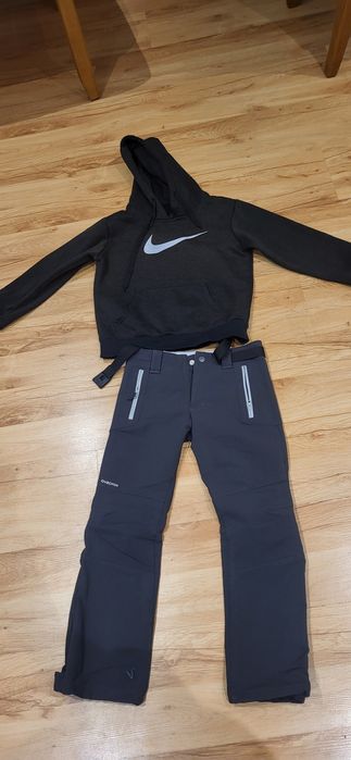 Spodnie narciarskie na zimę i bluza nike