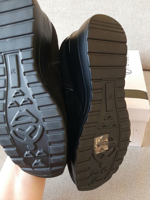 Potocki sneakersy botki na koturnie lekkie 37 Nowe