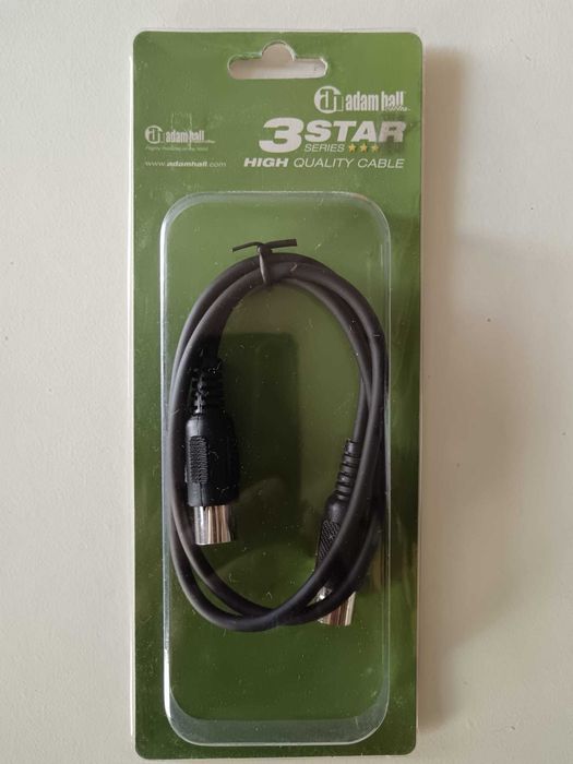 Adam Hall K3midi0075Blk Midi cable 0,75m