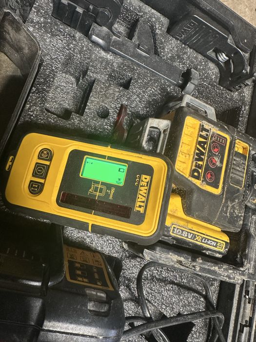 DEWALT DCE089D1R 3x360 Laser Krzyżowy + Detektor + Okulary + Aku + Ładowarka