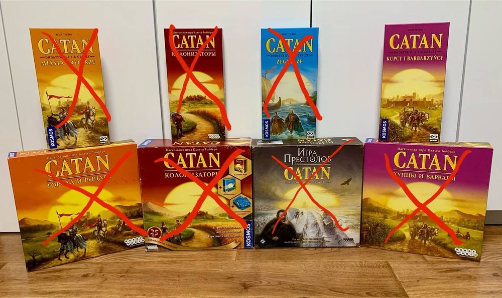 Набір настільних ігор «Catan» (Колонізатори, Колонизаторы)