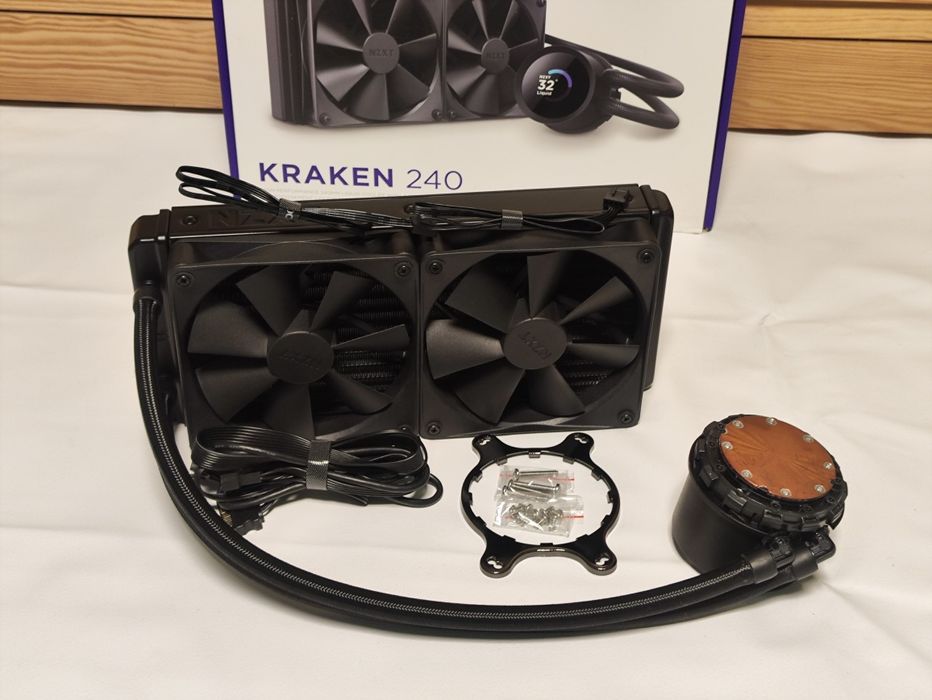 СВО водянка NZXT KRAKEN 240 з екраном LCD display GIF Asetek