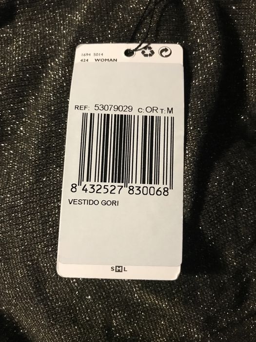 Vestido noite comprido, novo, tam M