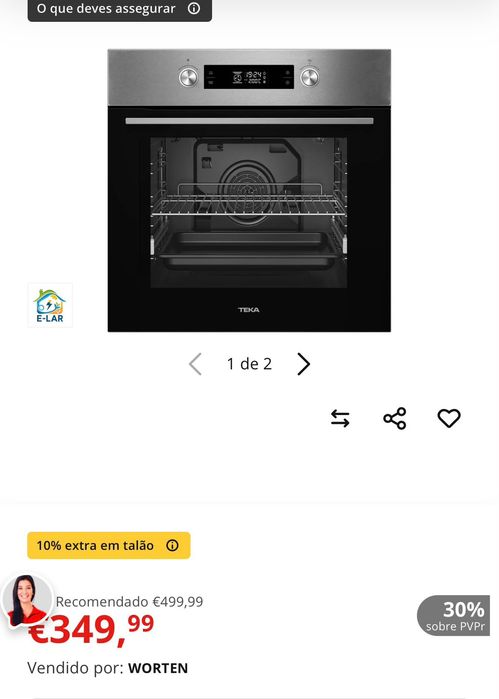 Placa e forno novos