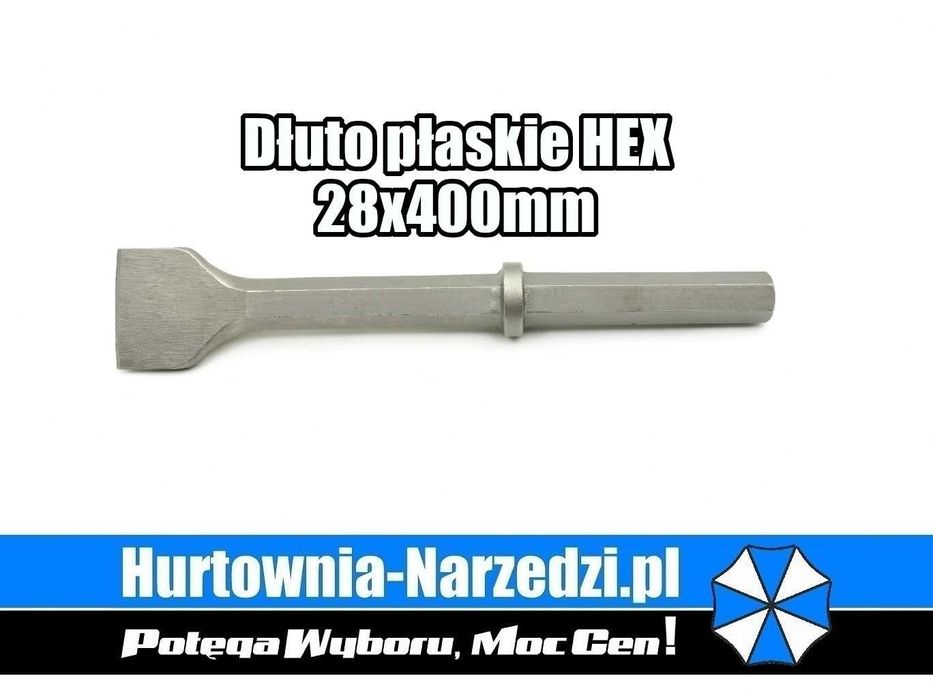 Dłuto płaskie HEX 28 x 400mm dłuto HEX dłuto 28mm