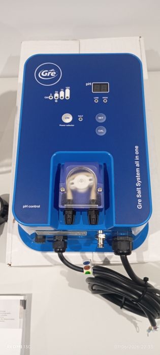 Sistema de electrólise para piscina, marca: gre salto, mod: SCGPHP 100. Novo.