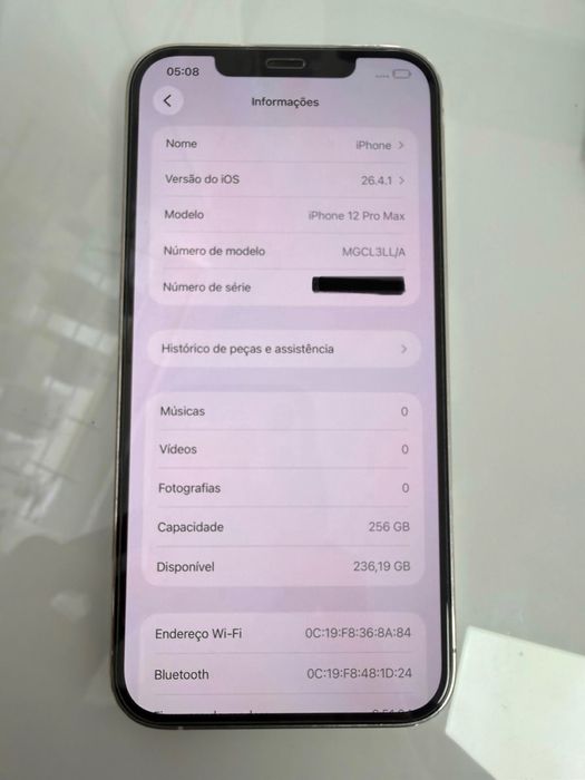iPhone 12 Pro Max 256GB Branco