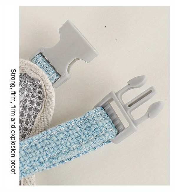 Шлейка для мелких собак, кошек и кроликов, синяя размер M