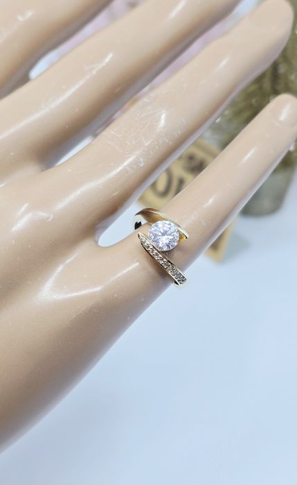 Złoty pierścionek próba 585 14k Używany